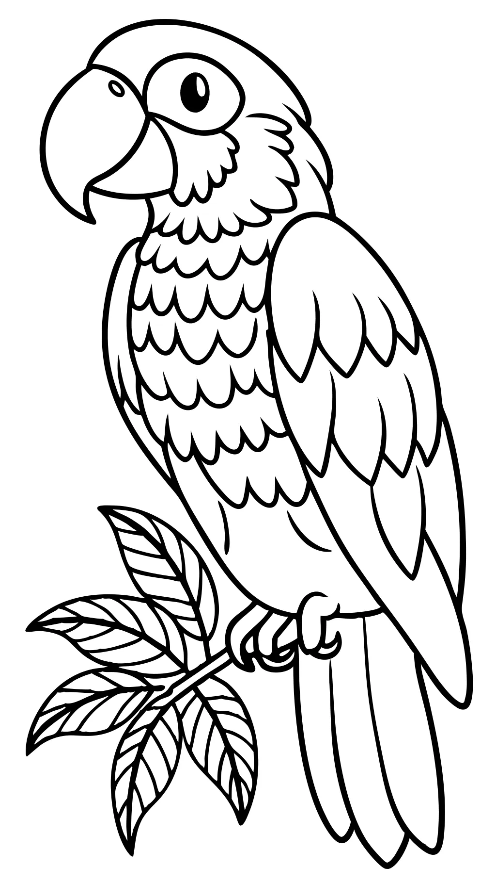 parrot coloring pages